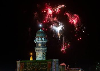 نورافشانی مشهد به مناسبت نیمه شعبان ۱۴۰۳
