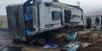آخرین جزئیات از واژگونی اتوبوس جیرفت به مشهد