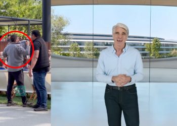 حضور یک معترض چفیه پوش در مراسم WWDC 2025 اپل