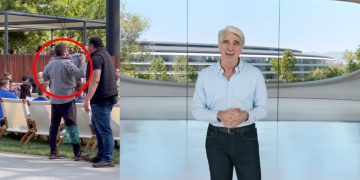 حضور یک معترض چفیه پوش در مراسم WWDC 2025 اپل