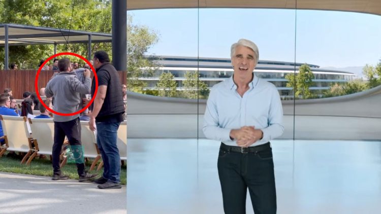 حضور یک معترض چفیه پوش در مراسم WWDC 2025 اپل