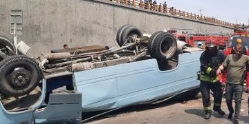 ۸ مصدوم در حادثه تصادف بزرگراه چراغچی مشهد