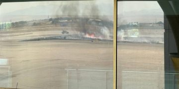 آتش‌سوزی کنترل‌شده در فرودگاه مشهد/ مردم نگران مشاهده دود نباشند