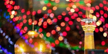 حال و هوای حرم امام رضا(ع) در روز ولادت پیامبر(ص)/از چایخانه حرم تا عهد عروس و دامادها