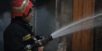 حریق در بازار الماس شرق مشهد