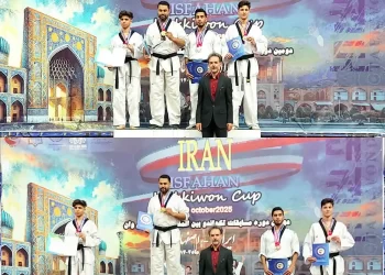 افتخارآفرینی بسیجی ورزشکار مشهدی ناحیه یاسر در مسابقات بین‌المللی تکواندو کوکیوان کاپ اصفهان