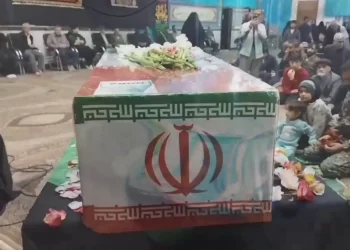 تشییع شهید گمنام در قاسم آباد مشهد