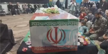 تشییع شهید گمنام در قاسم آباد مشهد