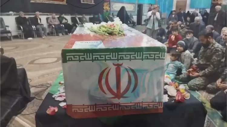 تشییع شهید گمنام در قاسم آباد مشهد