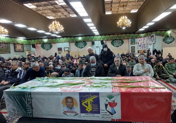 تشییع پیکر شهید قاسم علیزاده جانباز ۷۰ درصد مشهدی