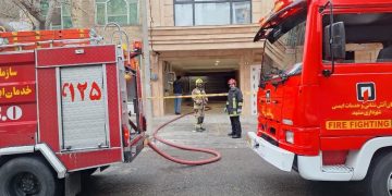 آتش‌سوزی ۲ مجتمع مسکونی در مشهد